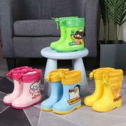 Cartoon four seasons cute waterproof middle tube children's rain boots