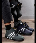 Men's low barrel rain boots and leisure plastic water shoes