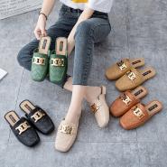 Baotou half slippers women's spring and summer new low-heeled slippers