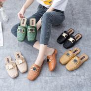 Women's summer new Baotou slippers with low heels and half slippers