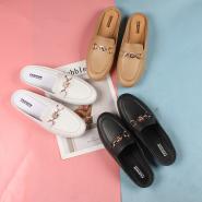 Summer new Baotou semi slippers women's shoes