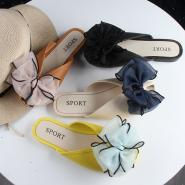 Summer Baotou slippers new solid color bow sandals