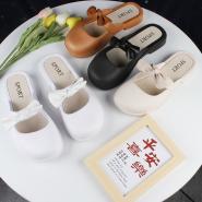 Female summer flat bottomed Baotou slippers parent-child girl half slippers